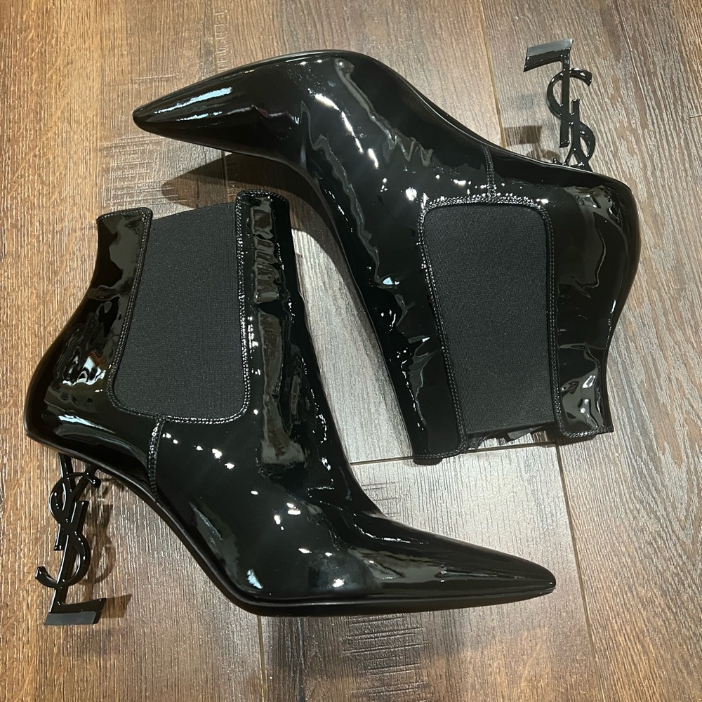 YSL Patent Leather Boots